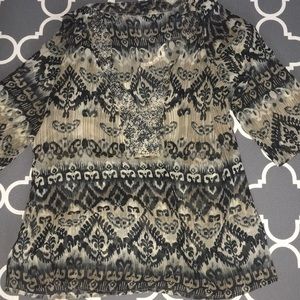 Beaded neckline swimsuit cover up